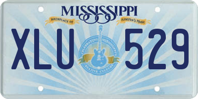 MS license plate XLU529