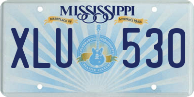 MS license plate XLU530