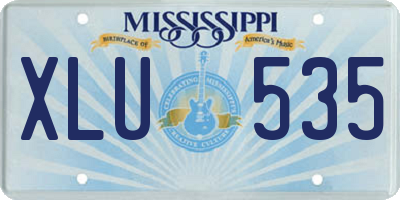MS license plate XLU535