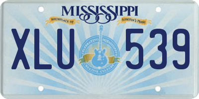 MS license plate XLU539