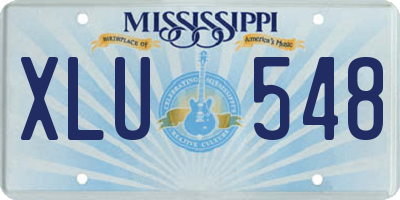 MS license plate XLU548