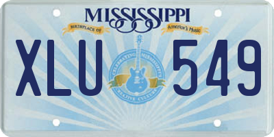 MS license plate XLU549