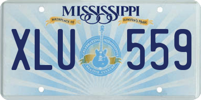 MS license plate XLU559