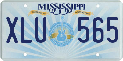 MS license plate XLU565
