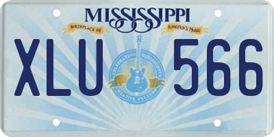 MS license plate XLU566