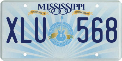MS license plate XLU568