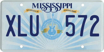 MS license plate XLU572
