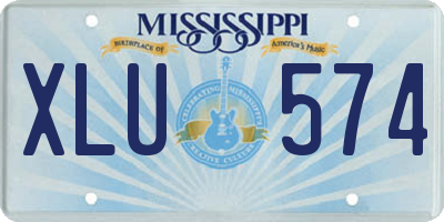 MS license plate XLU574