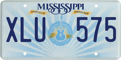 MS license plate XLU575