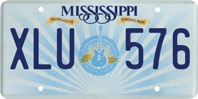 MS license plate XLU576