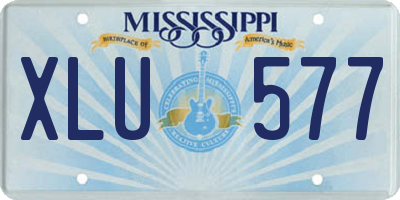 MS license plate XLU577