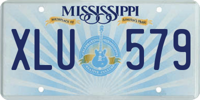 MS license plate XLU579