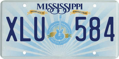 MS license plate XLU584