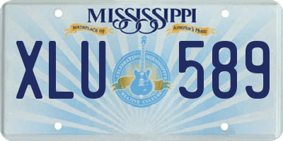 MS license plate XLU589