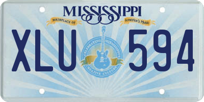 MS license plate XLU594