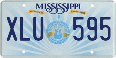 MS license plate XLU595
