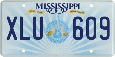 MS license plate XLU609