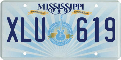 MS license plate XLU619