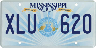 MS license plate XLU620