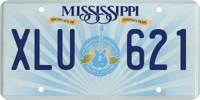 MS license plate XLU621