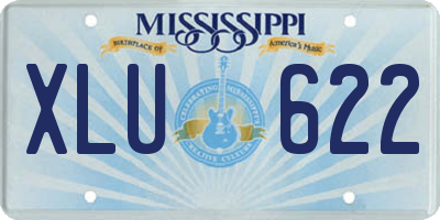 MS license plate XLU622