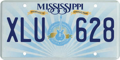 MS license plate XLU628