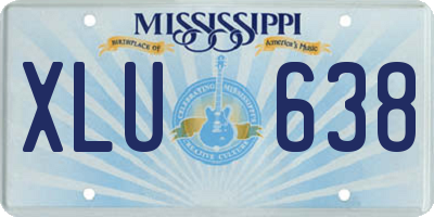 MS license plate XLU638