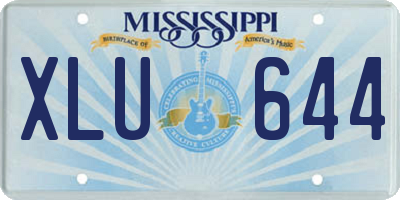 MS license plate XLU644