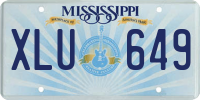 MS license plate XLU649