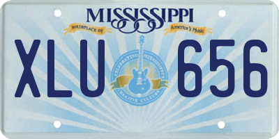 MS license plate XLU656
