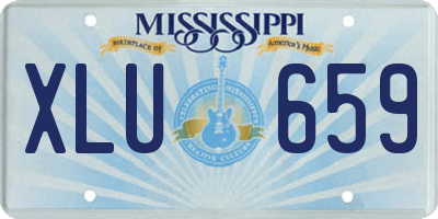 MS license plate XLU659