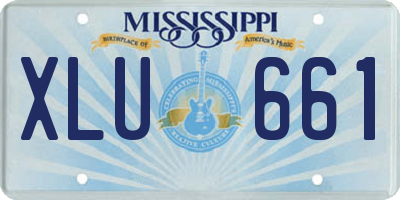 MS license plate XLU661