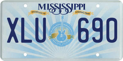 MS license plate XLU690