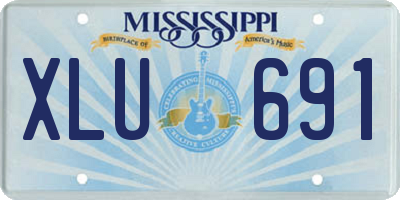 MS license plate XLU691