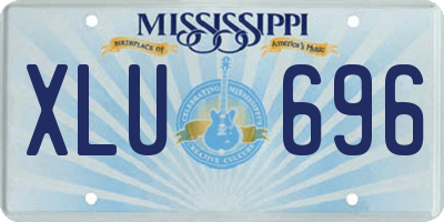 MS license plate XLU696