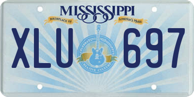MS license plate XLU697