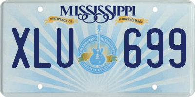 MS license plate XLU699