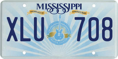 MS license plate XLU708