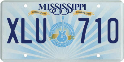 MS license plate XLU710
