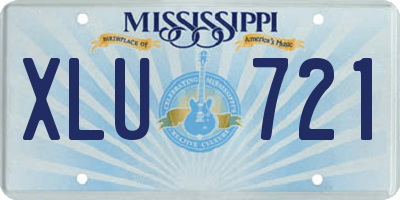 MS license plate XLU721