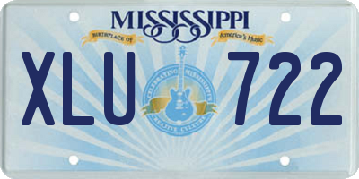 MS license plate XLU722
