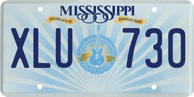 MS license plate XLU730