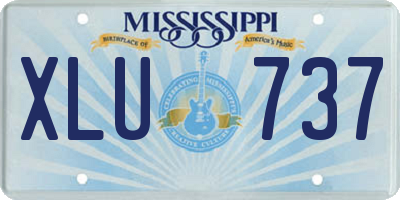 MS license plate XLU737