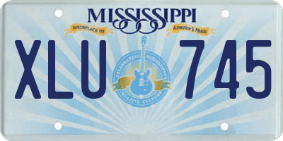 MS license plate XLU745