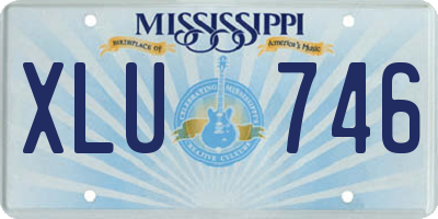 MS license plate XLU746