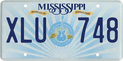 MS license plate XLU748
