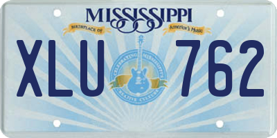 MS license plate XLU762