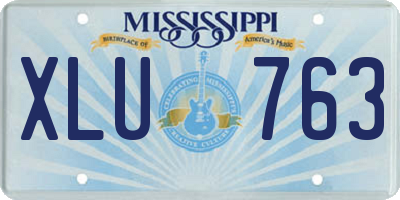 MS license plate XLU763