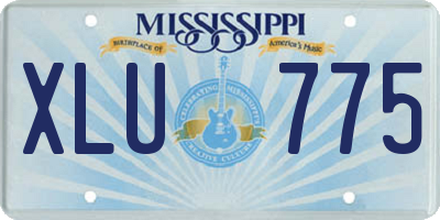 MS license plate XLU775