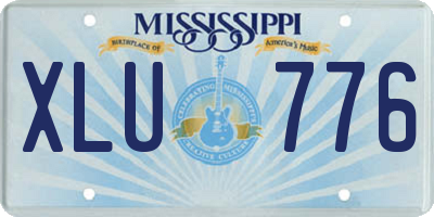 MS license plate XLU776